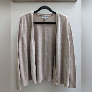 Croft & Barrow Beige Open Front Cardigan